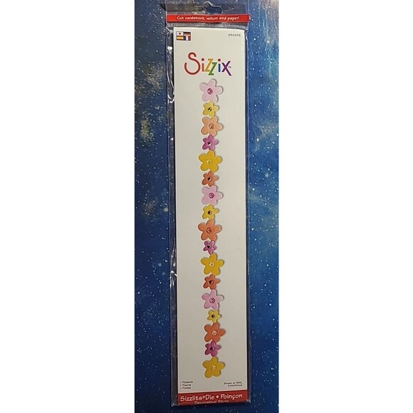 Sizzix Sizzlits Decorative Strip: Flowers #654359 - Picture 1 of 3